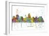 San Antonio Texas Skyline MCLR 1-Marlene Watson-Framed Giclee Print