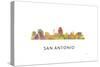 San Antonio Texas Skyline-Marlene Watson-Stretched Canvas