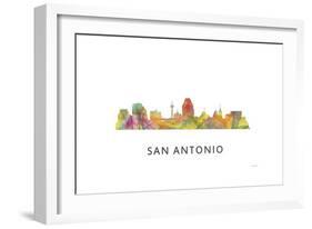 San Antonio Texas Skyline-Marlene Watson-Framed Giclee Print