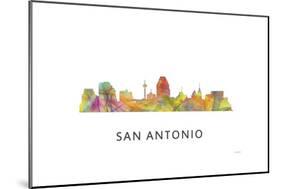 San Antonio Texas Skyline-Marlene Watson-Mounted Giclee Print