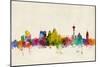 San Antonio Texas Skyline-Michael Tompsett-Mounted Art Print