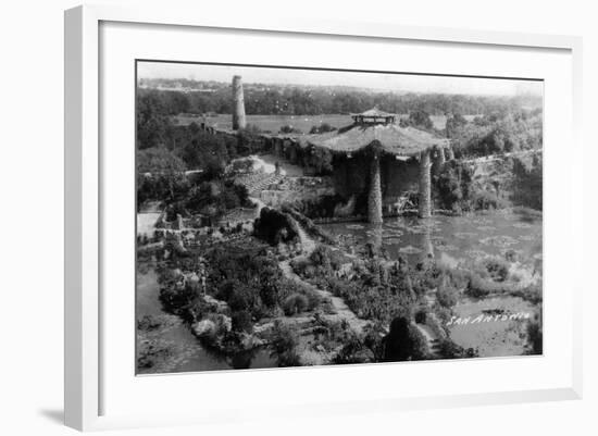 San Antonio, Texas - Sunken Garden-Lantern Press-Framed Art Print