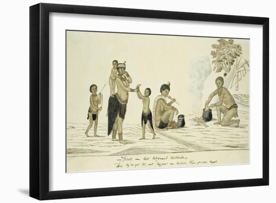 San around the Cooking Pot, 1777-86-Robert Jacob Gordon-Framed Art Print