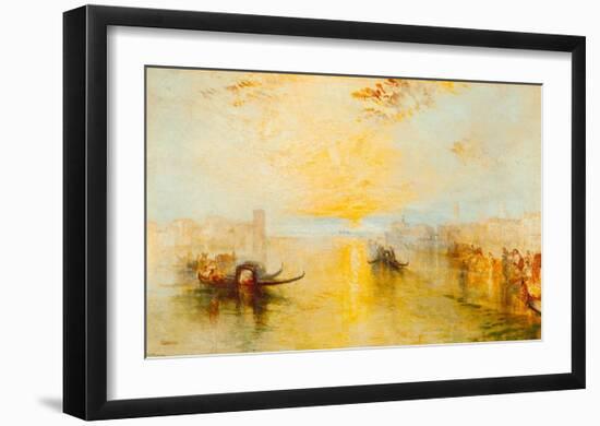 San Benedetto, View of Fusina, Italy, 1843-J M W Turner-Framed Giclee Print