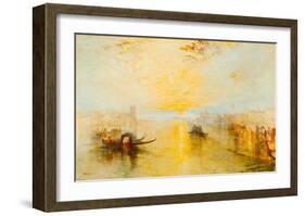 San Benedetto, View of Fusina, Italy, 1843-J M W Turner-Framed Giclee Print