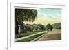 San Bernardino, California - View Along Arrowhead Avenue-Lantern Press-Framed Premium Giclee Print