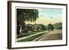 San Bernardino, California - View Along Arrowhead Avenue-Lantern Press-Framed Art Print