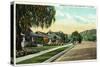 San Bernardino, California - View Along Arrowhead Avenue-Lantern Press-Stretched Canvas