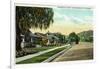 San Bernardino, California - View Along Arrowhead Avenue-Lantern Press-Framed Art Print