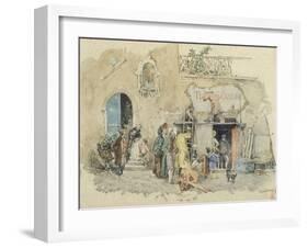San Carlino Theatre in Naples-Pietro Scoppetta-Framed Giclee Print