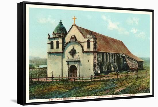 San Carlos Mission, Carmel, California-null-Framed Stretched Canvas