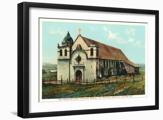 San Carlos Mission, Carmel, California-null-Framed Art Print