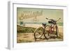 San Clemente, California - Life is a Beautiful Ride - Beach Cruisers-Lantern Press-Framed Art Print