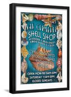 San Clemente, California - Shell Shop-Lantern Press-Framed Art Print