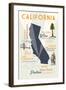 San Clemente, California - Typography and Icons-Lantern Press-Framed Art Print