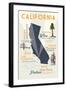 San Clemente, California - Typography and Icons-Lantern Press-Framed Art Print