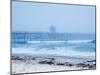 San Clemente Pier with Surfers on a Foggy Day, California, United States of America, North America-Mark Chivers-Mounted Premium Photographic Print