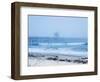 San Clemente Pier with Surfers on a Foggy Day, California, United States of America, North America-Mark Chivers-Framed Photographic Print