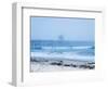 San Clemente Pier with Surfers on a Foggy Day, California, United States of America, North America-Mark Chivers-Framed Photographic Print