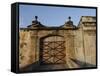 San Cristobal Castle Drawbridge Doors, Fort San Cristobal, Old San Juan, Puerto Rico-Maresa Pryor-Framed Stretched Canvas