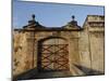 San Cristobal Castle Drawbridge Doors, Fort San Cristobal, Old San Juan, Puerto Rico-Maresa Pryor-Mounted Photographic Print