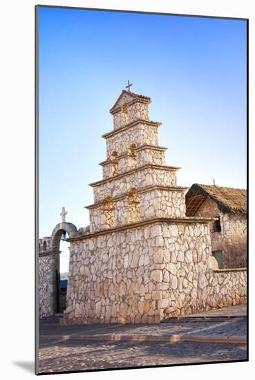San Cristobal Stone Church, Mining Village, San Cristobal, Bolivia, South America-Kim Walker-Mounted Photographic Print