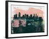 San Diego Abstract Skyline I-Emma Moore-Framed Art Print