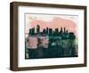San Diego Abstract Skyline I-Emma Moore-Framed Art Print