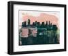 San Diego Abstract Skyline I-Emma Moore-Framed Art Print