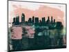 San Diego Abstract Skyline I-Emma Moore-Mounted Art Print