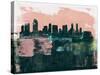 San Diego Abstract Skyline I-Emma Moore-Stretched Canvas