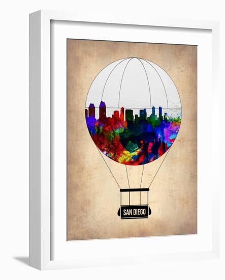 San Diego Air Balloon-NaxArt-Framed Art Print