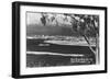 San Diego, CA Bay and City from Point Loma Photograph - San Diego, CA-Lantern Press-Framed Art Print