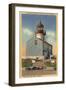 San Diego, CA - Cabrillo National Monument, Point Loma Lighthouse-Lantern Press-Framed Art Print