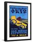 San Diego, California - Expo Promotional Poster-Lantern Press-Framed Art Print