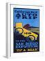 San Diego, California - Expo Promotional Poster-Lantern Press-Framed Art Print
