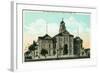 San Diego, California - Exterior View of the County Court House-Lantern Press-Framed Art Print