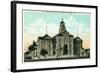San Diego, California - Exterior View of the County Court House-Lantern Press-Framed Art Print