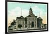 San Diego, California - Exterior View of the County Court House-Lantern Press-Framed Art Print