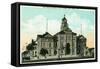 San Diego, California - Exterior View of the County Court House-Lantern Press-Framed Stretched Canvas