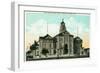 San Diego, California - Exterior View of the County Court House-Lantern Press-Framed Art Print