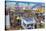 San Diego, California - Mission Beach Amusement Center Scene-Lantern Press-Stretched Canvas