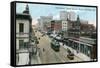 San Diego, California - Northern View of 5th Street from G Street-Lantern Press-Framed Stretched Canvas