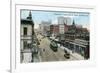 San Diego, California - Northern View of 5th Street from G Street-Lantern Press-Framed Premium Giclee Print