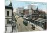 San Diego, California - Northern View of 5th Street from G Street-Lantern Press-Mounted Premium Giclee Print