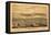 San Diego, California - Panoramic Map-Lantern Press-Framed Stretched Canvas