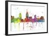 San Diego California Skyline MCLR 1-Marlene Watson-Framed Giclee Print