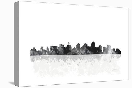 San Diego California Skyline-Marlene Watson-Stretched Canvas