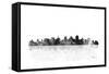 San Diego California Skyline-Marlene Watson-Framed Stretched Canvas