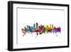 San Diego California Skyline-Michael Tompsett-Framed Art Print